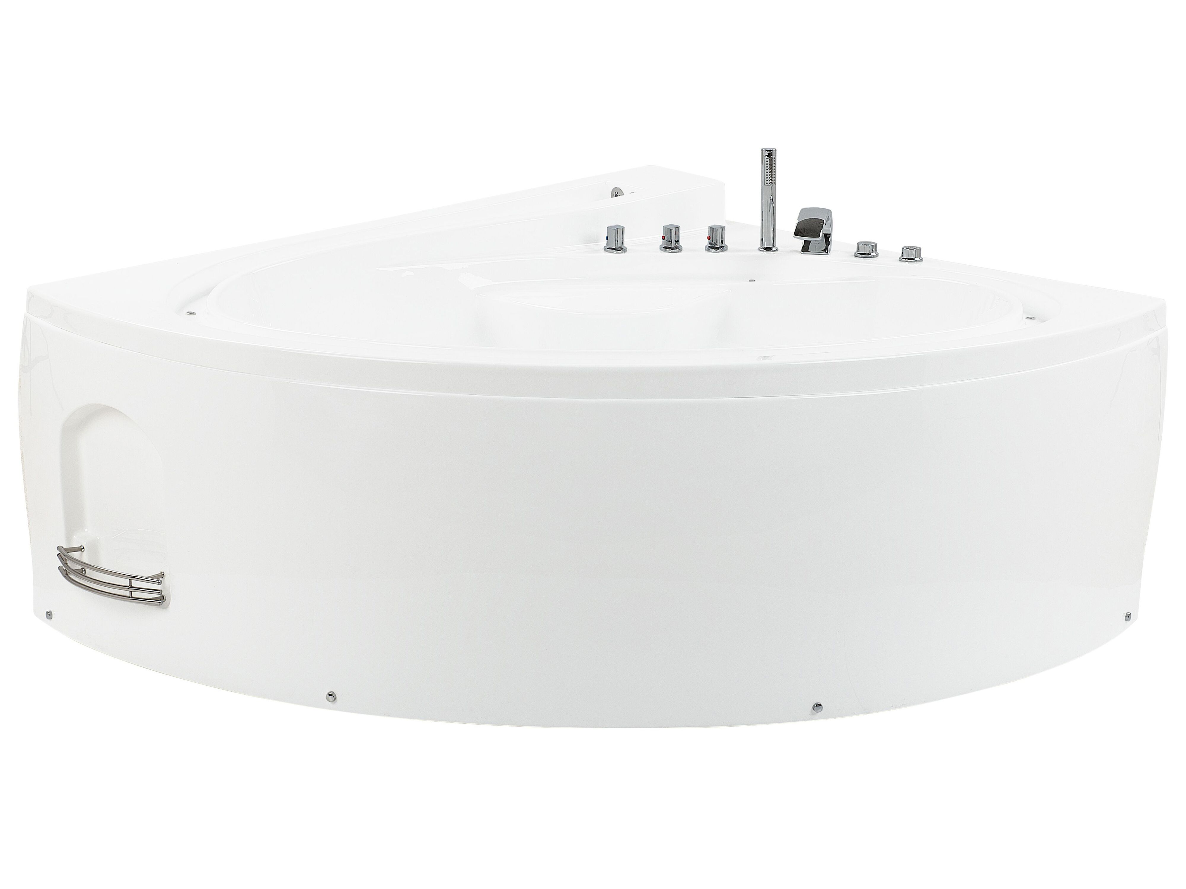 Corner Hot Tub with LED PELICAN 2060 x 1650 mm White
