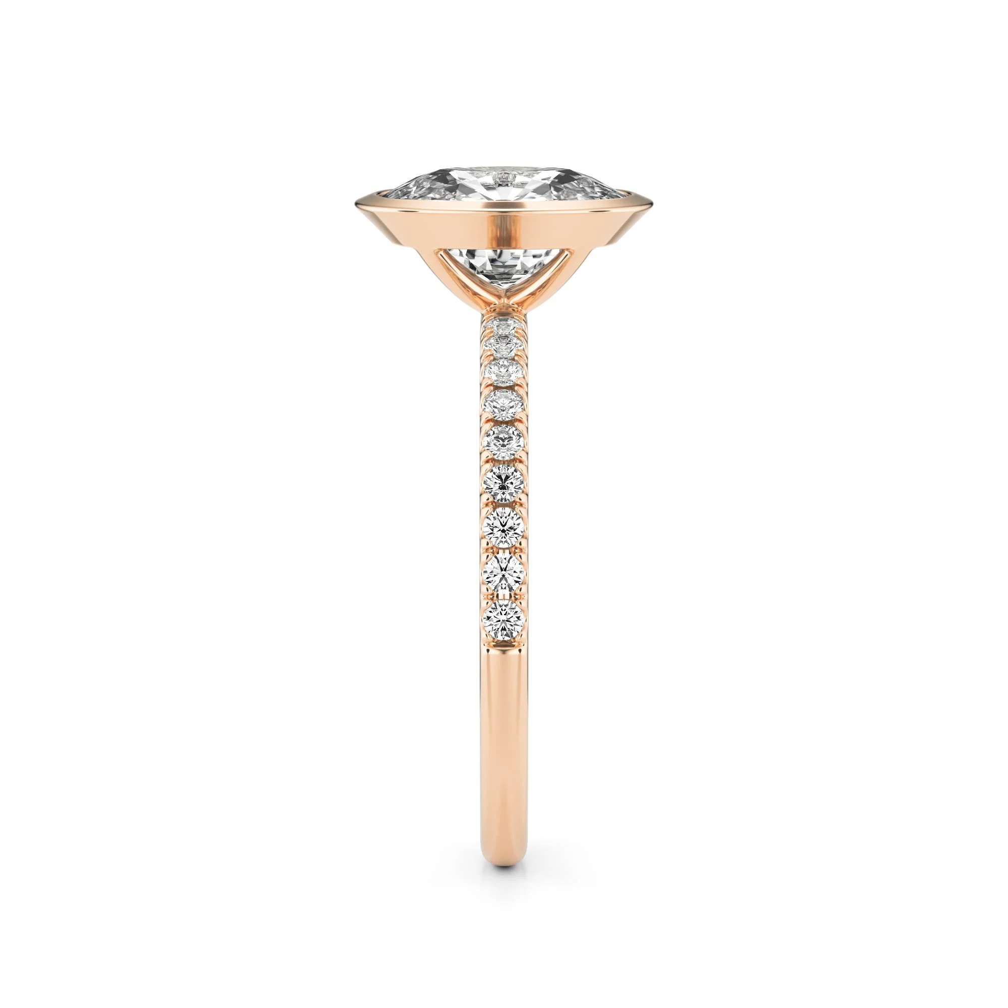 The Elongated Cushion Bezel Pavé