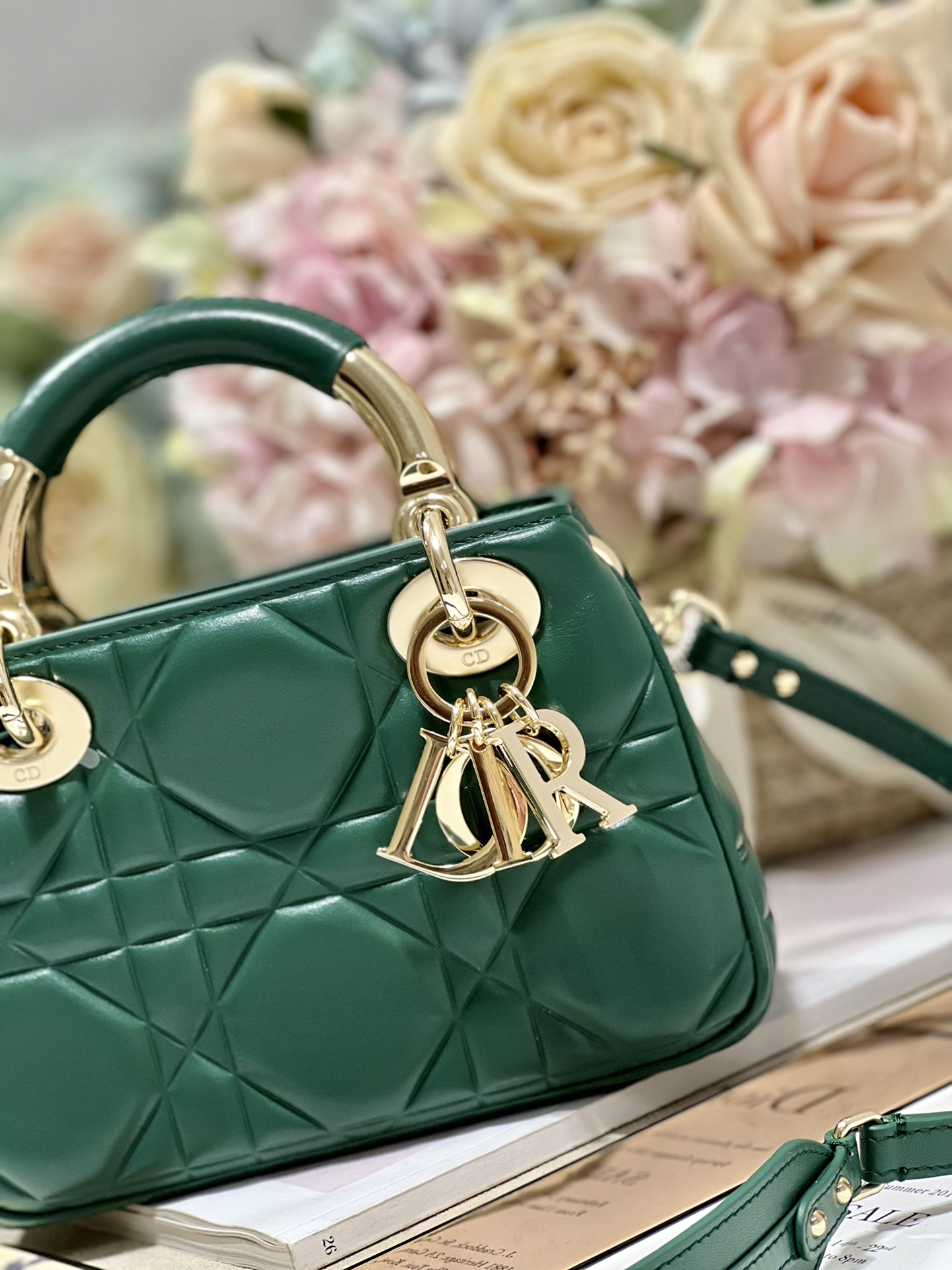 The Lady 95.22 Bag Black/White/Grey/Green For Women 7.5in/ 19cm1:1High-quality replica