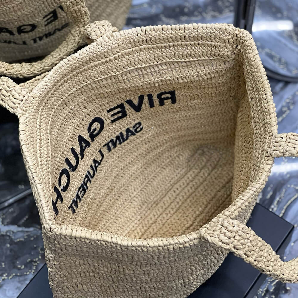 YSL Rive Gauche Tote In Raffia Straw Bag1:1High-quality replica