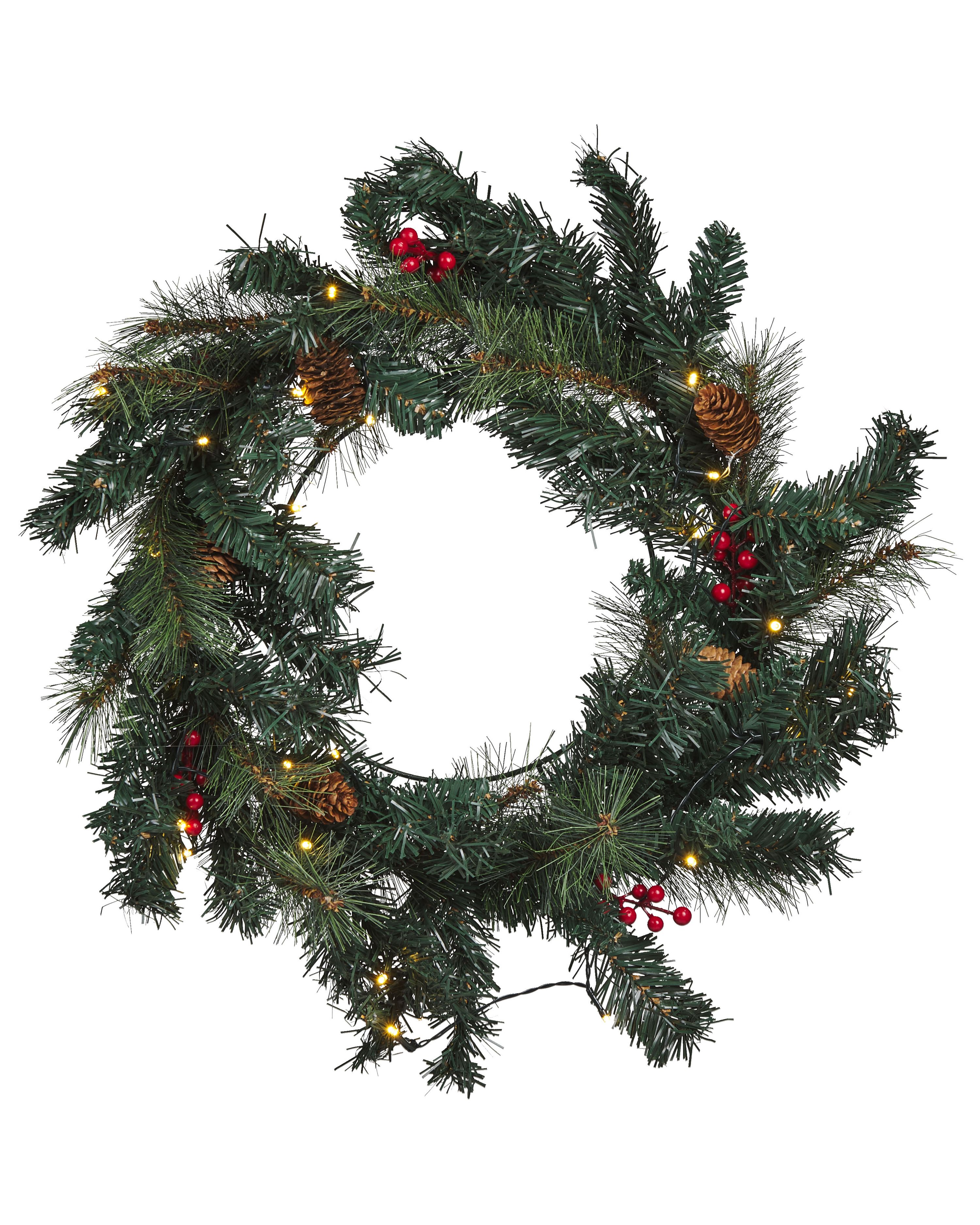 Christmas Wreath LED TENALA Green 60 cm