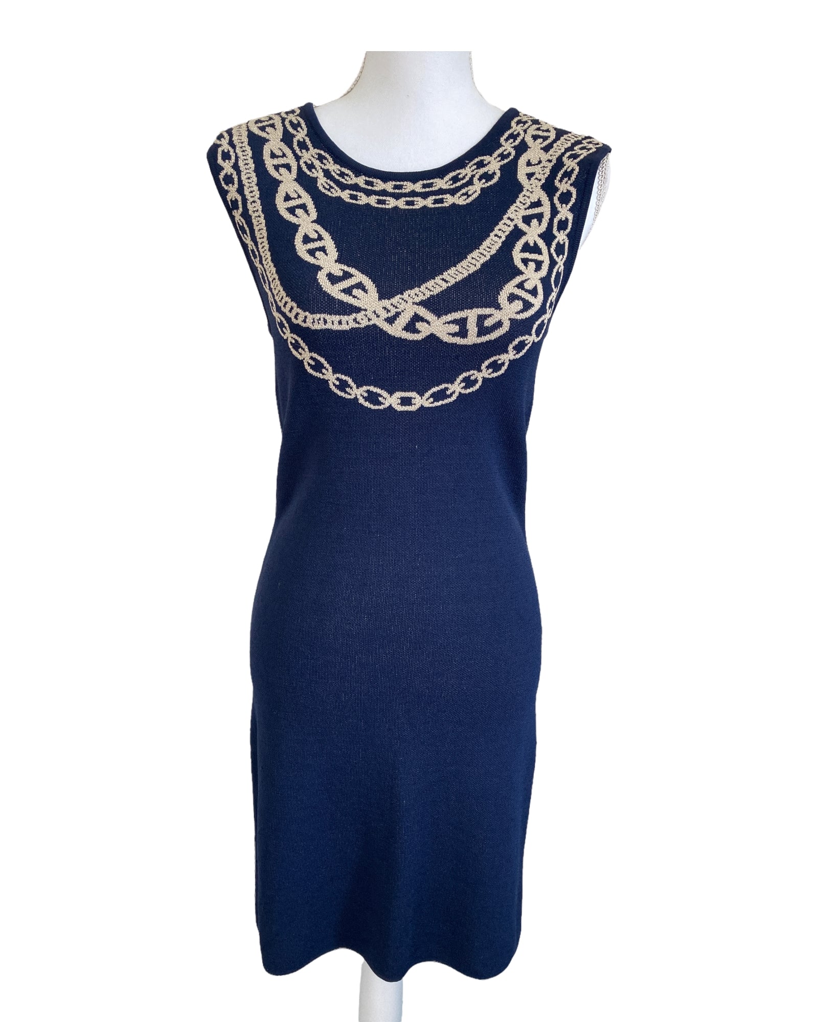 Adrienne Vittadini Navy and Gold 