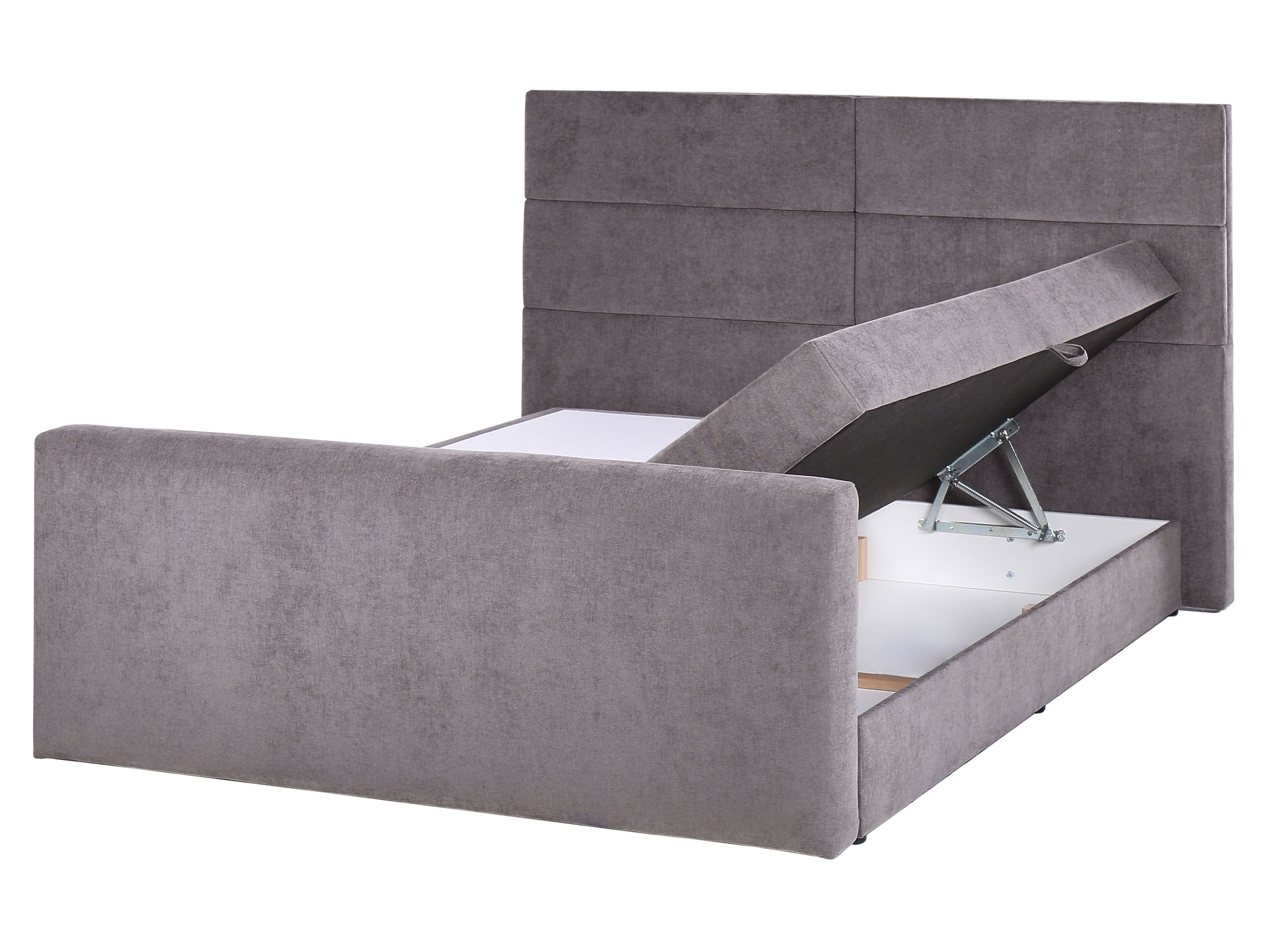 Divan Bed with Storage Fabric ARISTOCRAT 160 x 200 cm (EU King Size) Taupe