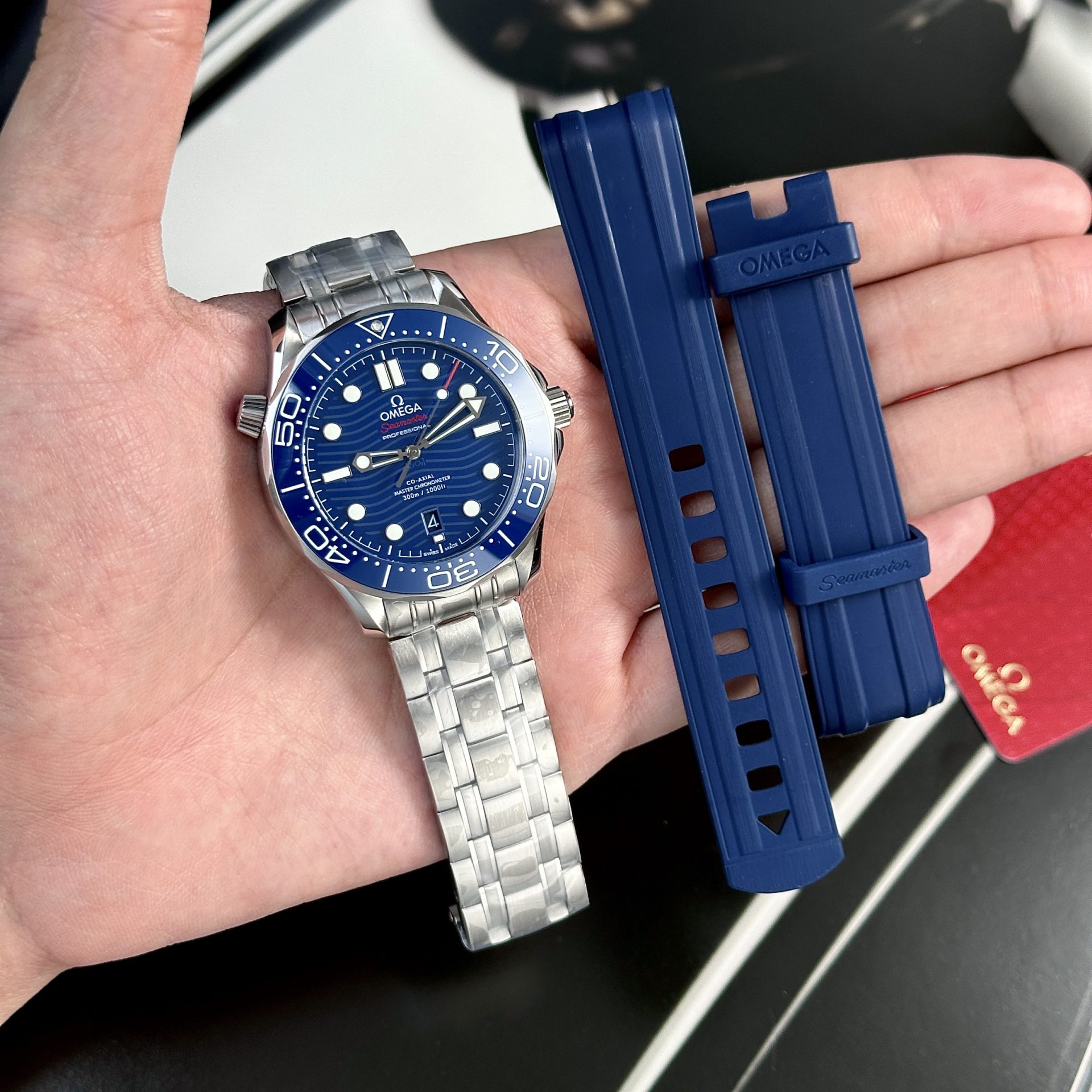 Omega Replica Watches Seamaster Blue Dial VS Factory 42mm - Top club