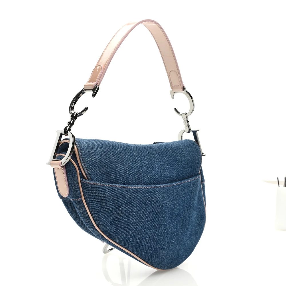 Replica Dior Saddle Bag in Blue/Pink Denim – Perfect Superfake1:1High-quality replica