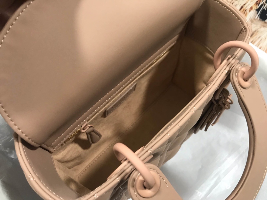 Christian Dior Smal Lady Dior My ABCDIOR Bag Brown For Women 8in/20cm CD1:1High-quality replica