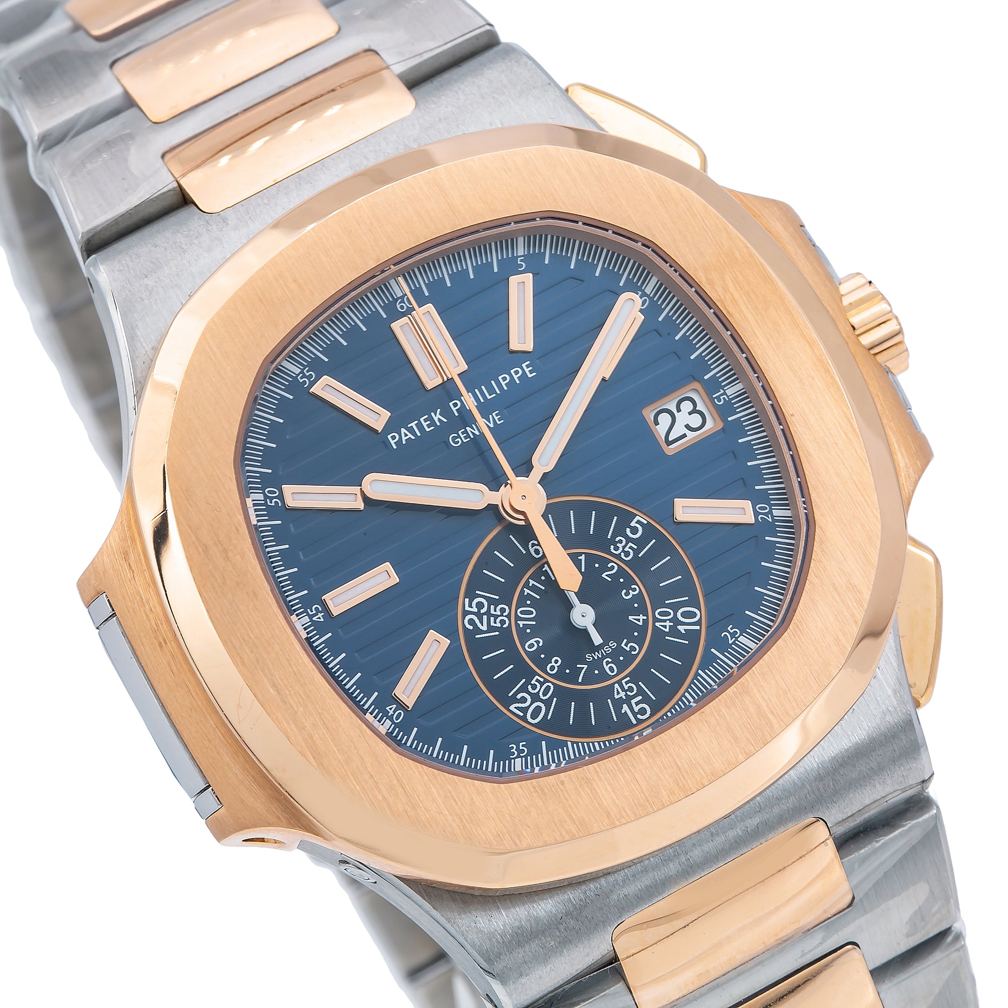 Patek Philippe Nautilus 5980/1AR 40MM Blue Dial With Two Tone Bracelet(1:1 replica) - Top club