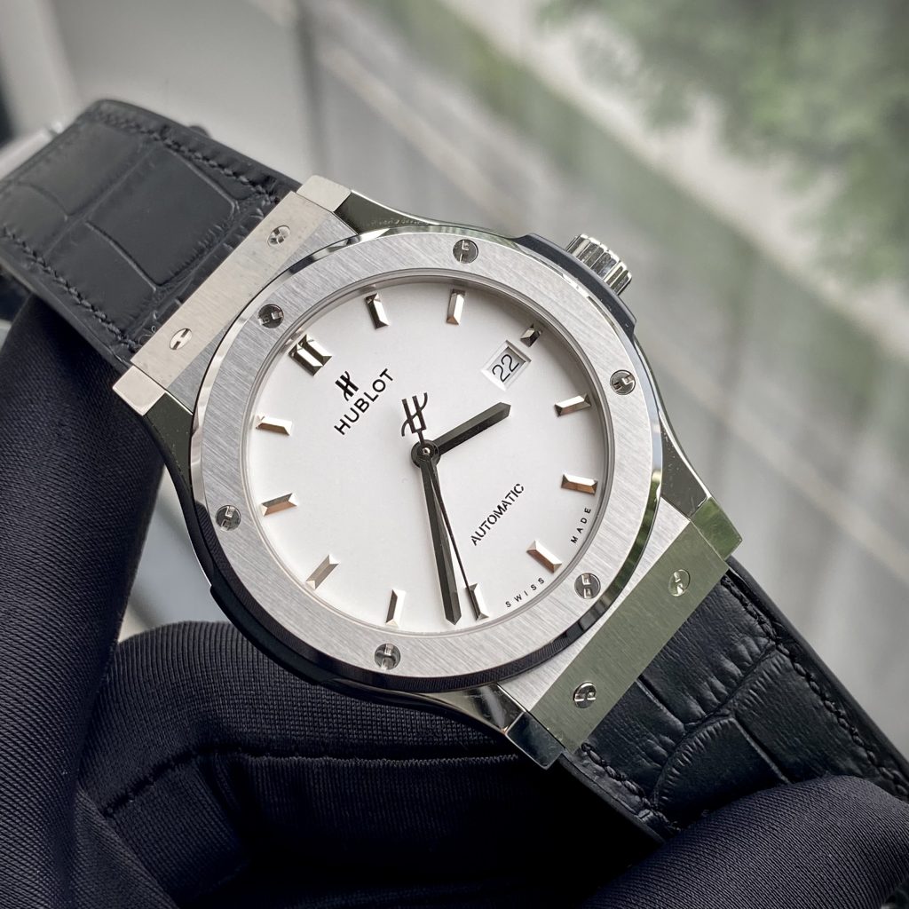Hublot Replica 1:1 Watch Classic Fusion White Dial JJF Factory 42mm - Elite Watch Atelier