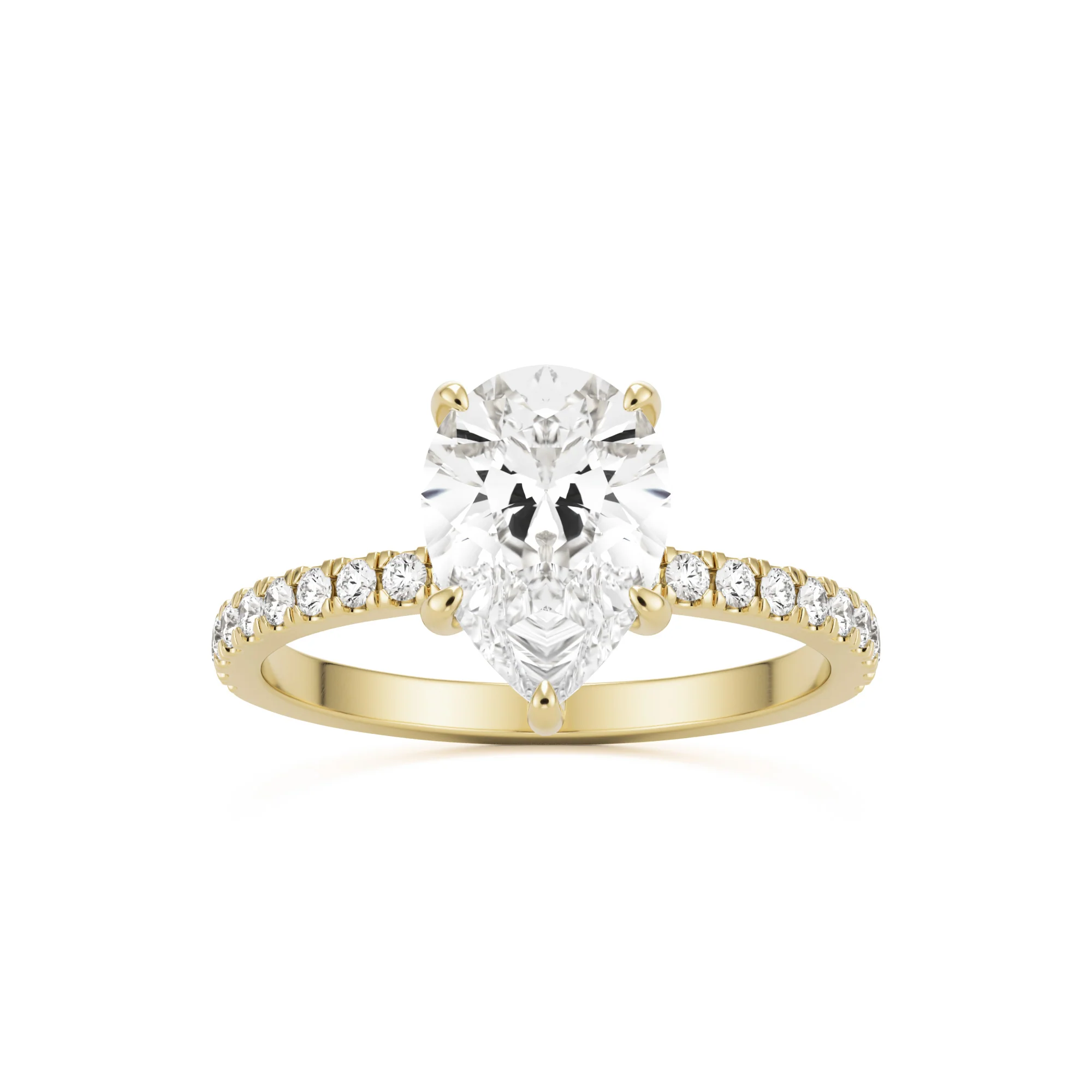The Pear Hidden Halo Pavé
