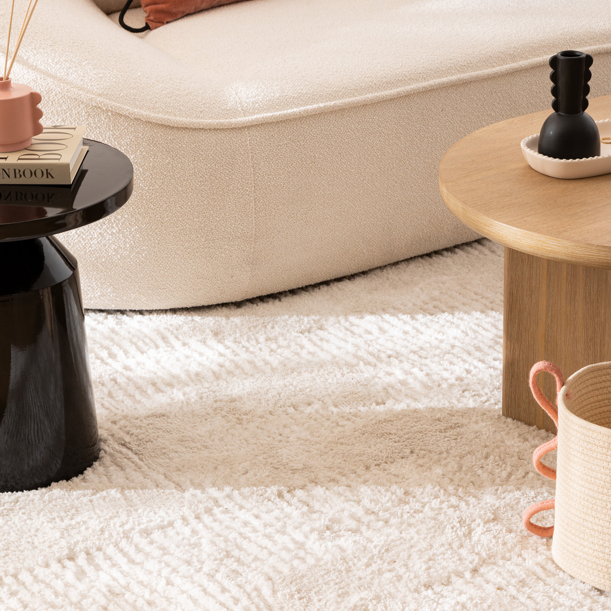 Berber style rug "Anoai" Ivory, 150x200 cm