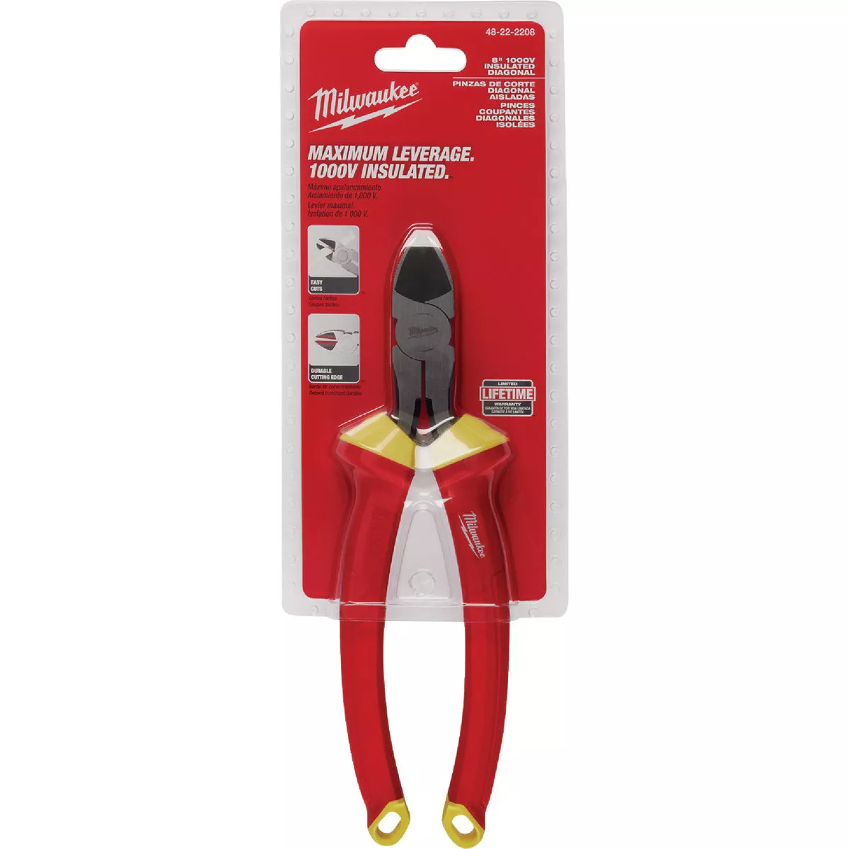 Milwaukee 8 In. 1000V Insulated Diagonal Cutting Pliers