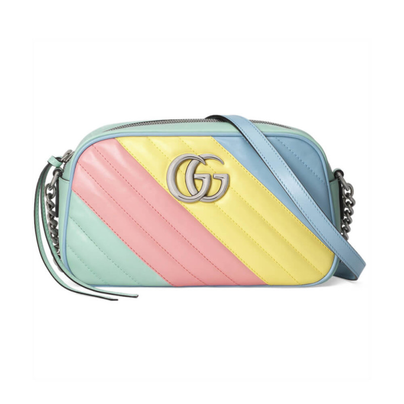 Replica Gucci Gg Marmont Small Shoulder Bag In Pastel And Rainbow 4476321:1High-quality replica