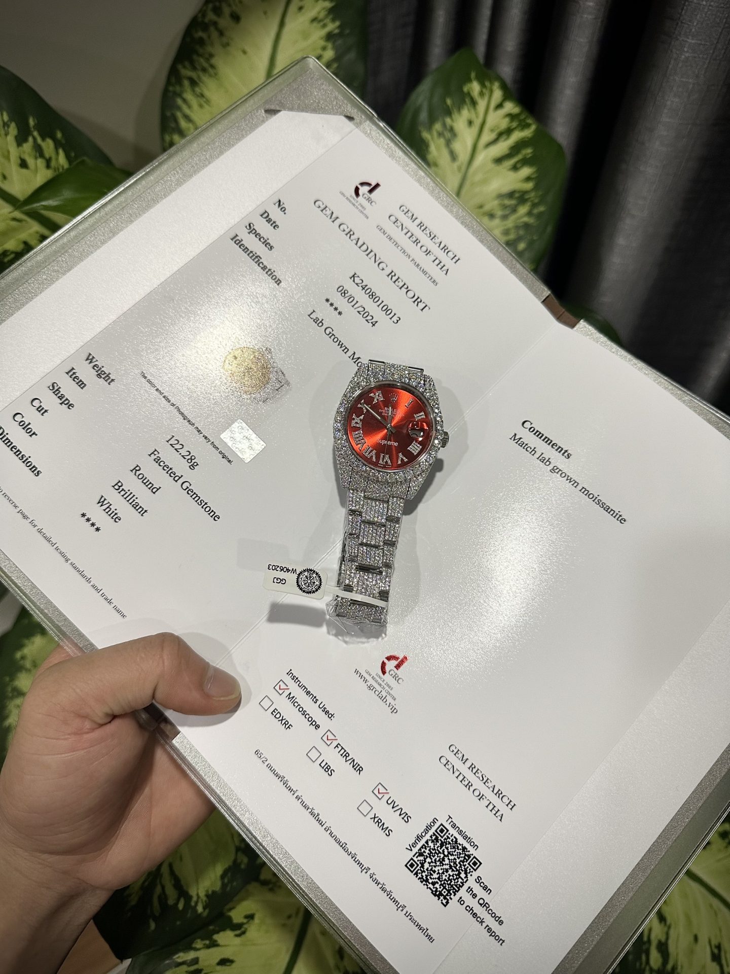 Rolex Replica 1:1 Watch DateJust Supreme Full Diamond Moissanite Hong Kong 41mm - Top club