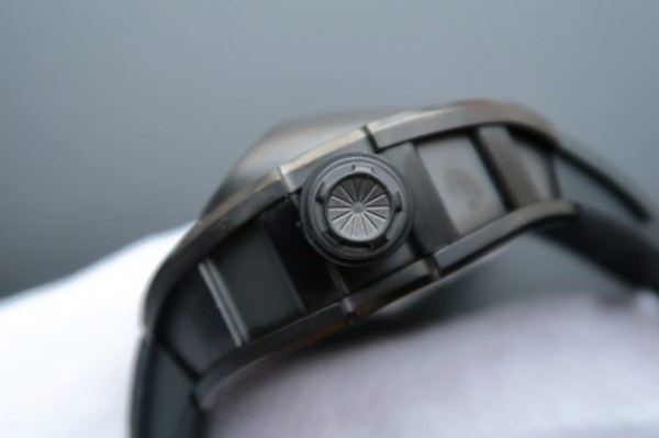 Replica Richard Mille RM053 PVD Fake Tourbillon Skeleton Dial Black Rubber Strap A2824 - Top club