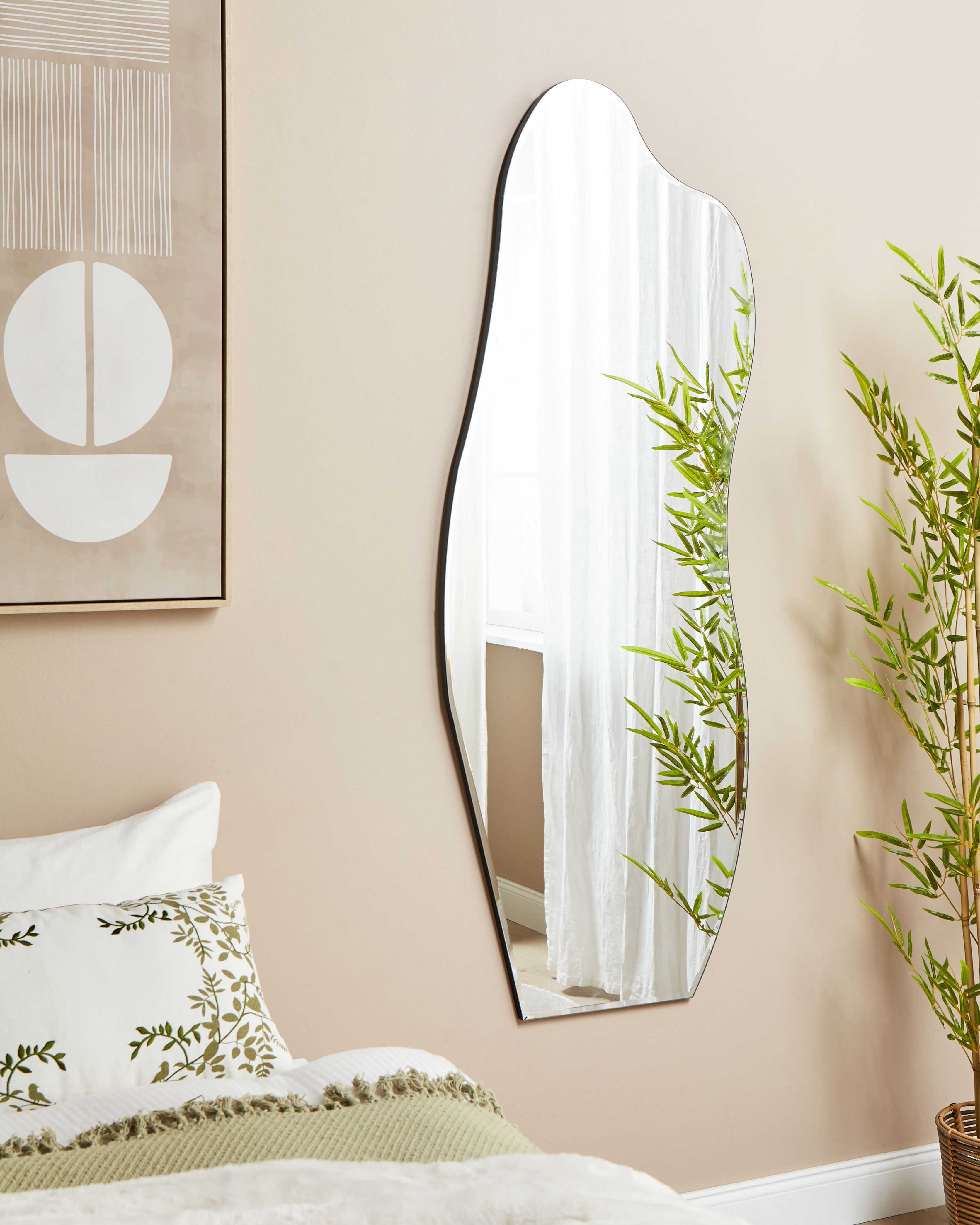 Wall Mirror ESTANG 50 cm 140 cm Silver