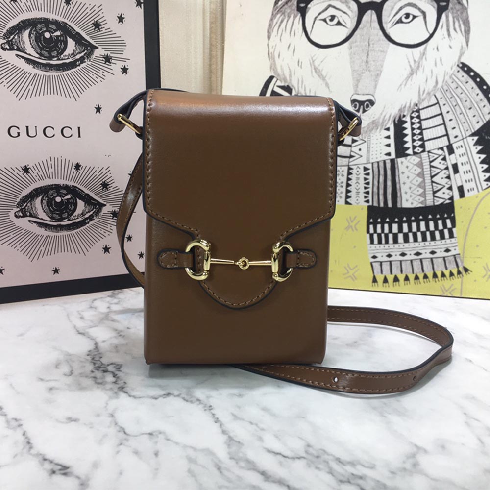 Replica Gucci Horsebit 1955 Mini Bag 625615 Blk/Red/Brown1:1High-quality replica