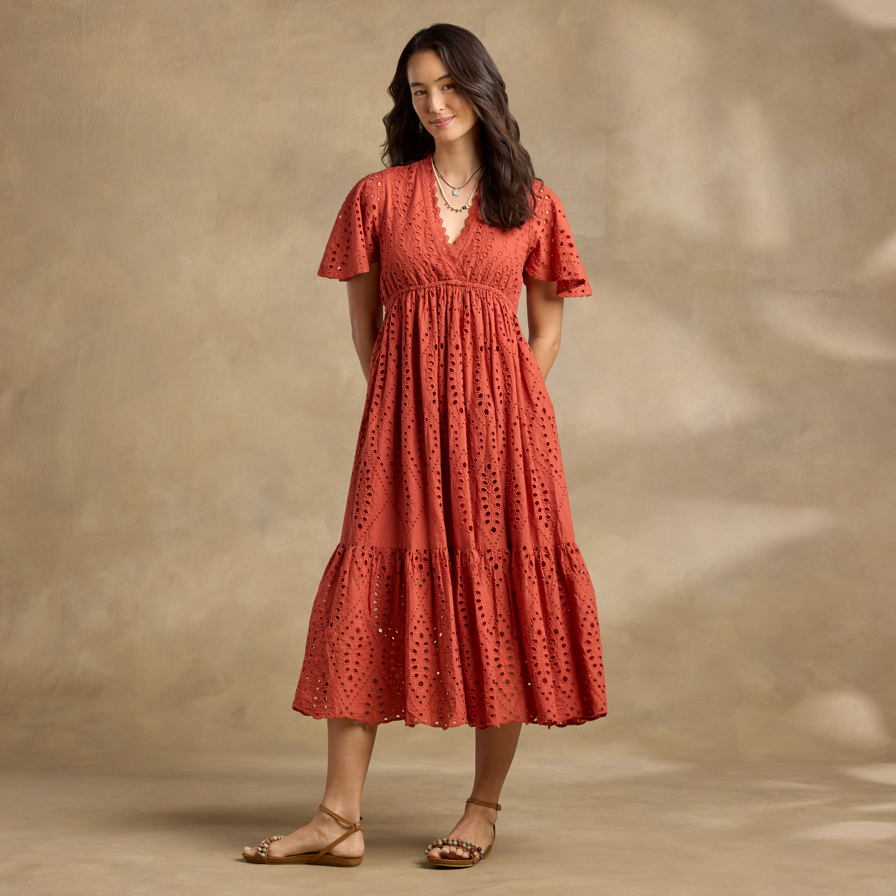 Avellino Eyelet Dress, Petite - Sundance Clothing