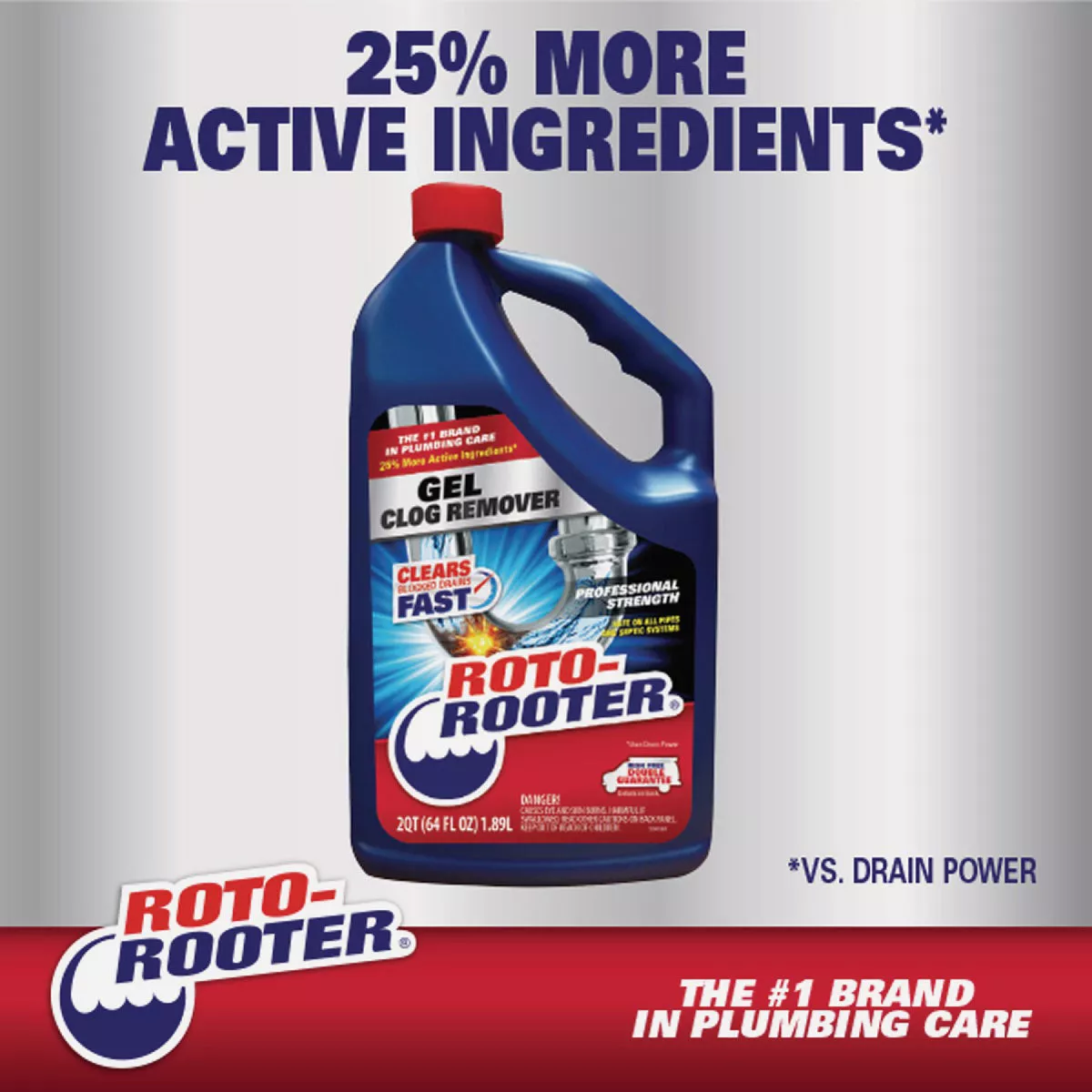 Roto-Rooter 128 Oz. Gel Clog Remover