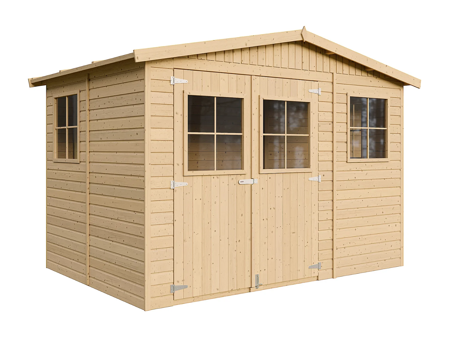 Abri de jardin en bois - H226x324x216 cm/6 m² - M334
