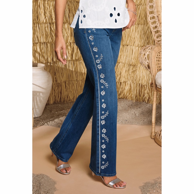 Reese Rhinestone Jean - MIDNIGHT VELVET CATALOG