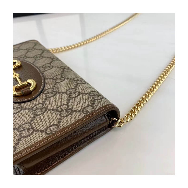 Replica Gucci 1955 Horsebit Wallet With Chain 6218921:1High-quality replica