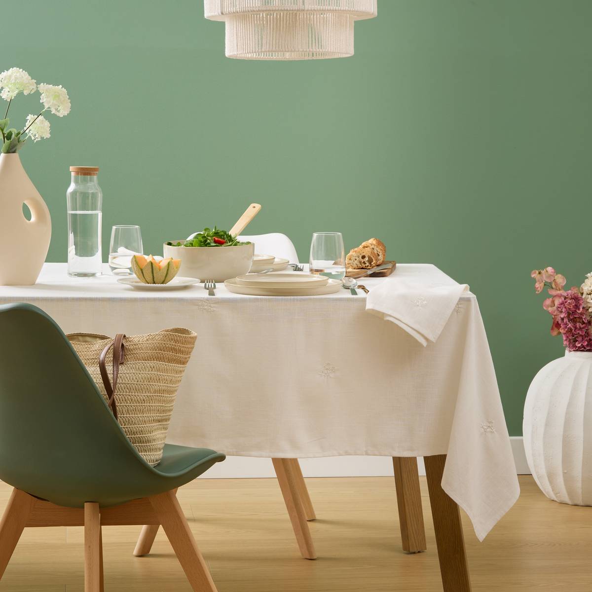 Tablecloth "Joy" 250x150 cm, White