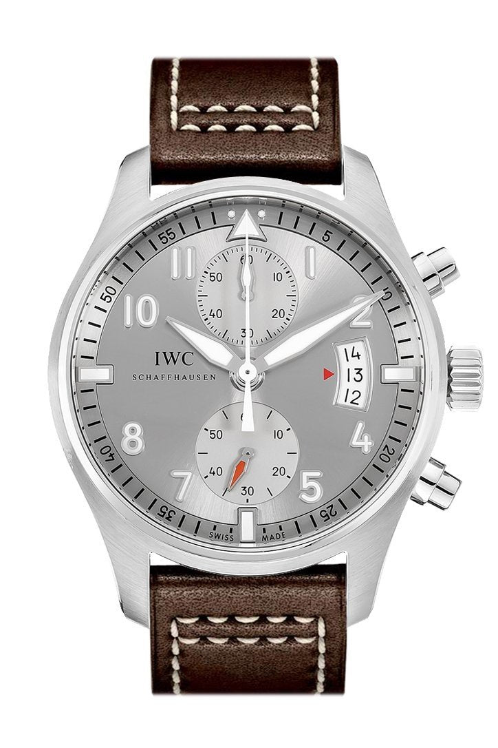 IWC Pilot Spitfire Silver Dial Chronograph 43mm Men's Watch IW387809(1:1 replica) - Top club