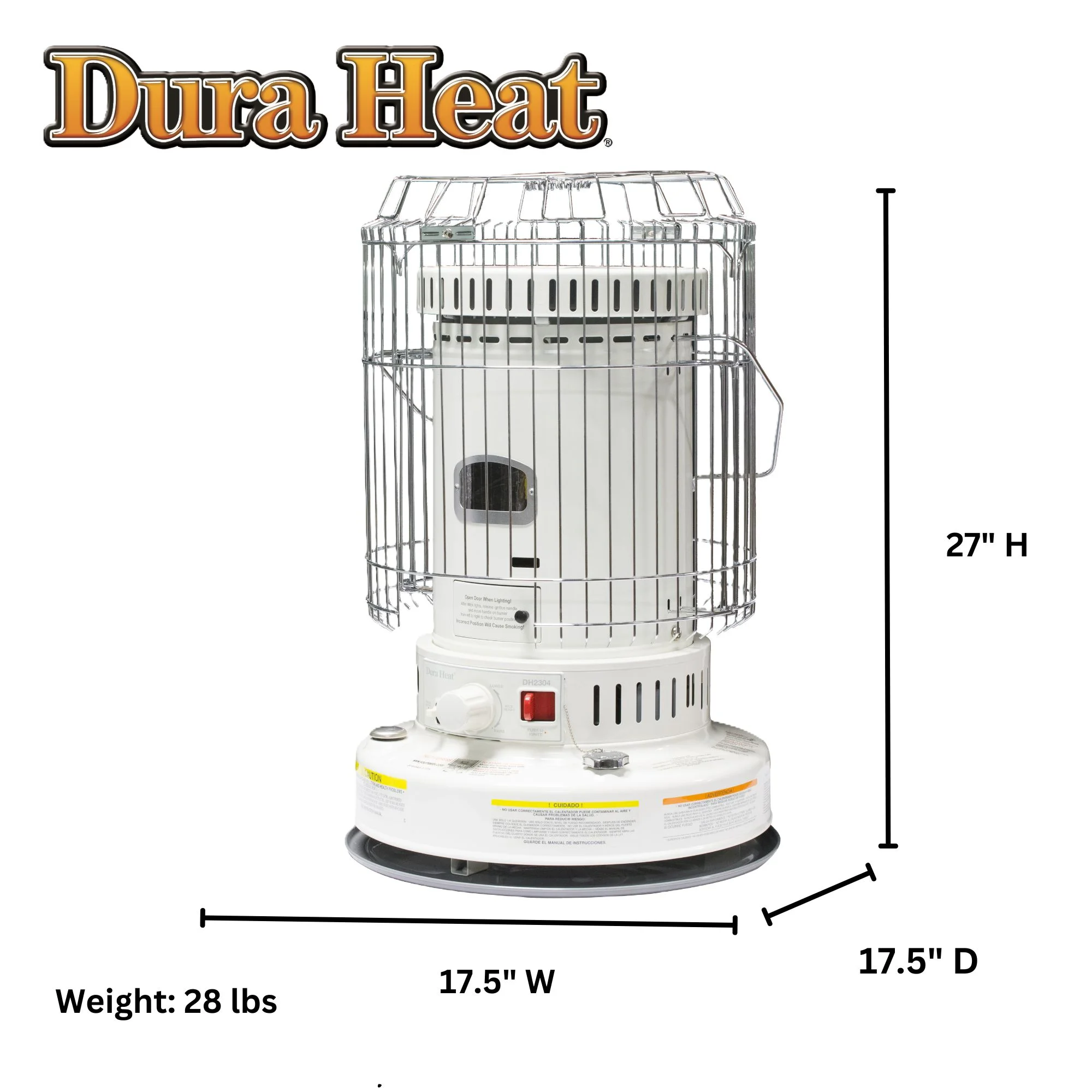 Dura Heat Convection Kerosene Heater, 23,800 BTU, Indoor Portable Heater - DH2304BB - Image 8