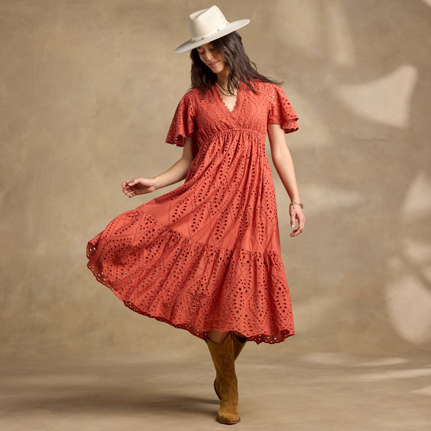 Avellino Eyelet Dress - Sundance Clothing