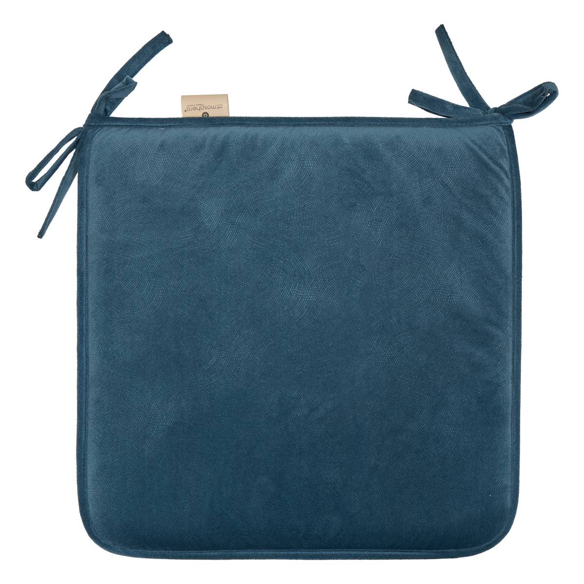 Chair cushion "Lilou" Teal blue, 38x38 cm