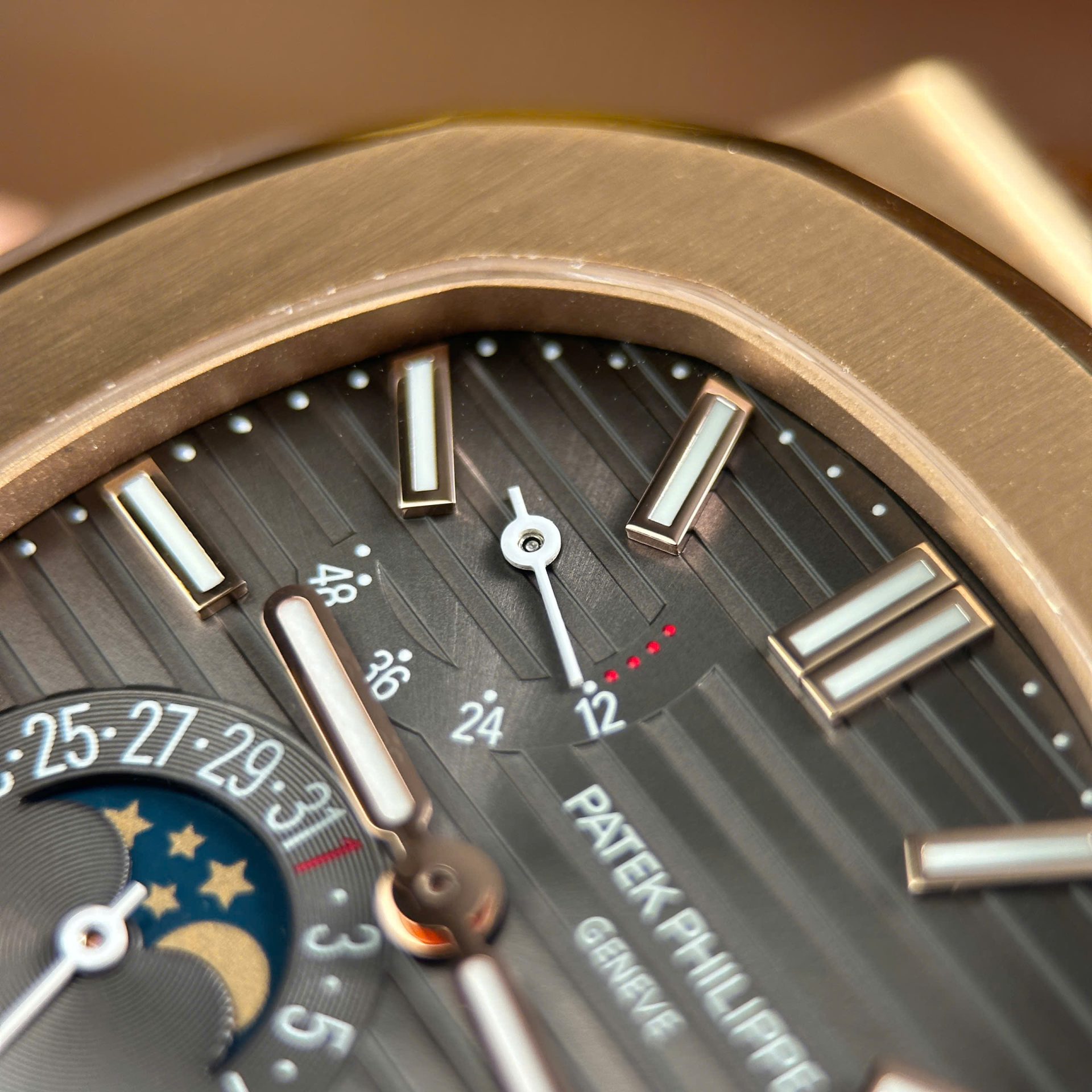 Patek Philippe Nautilus 5712R Replica Watches Gray Dial Leather Strap PPF Factory Version 3 40mm - Top club