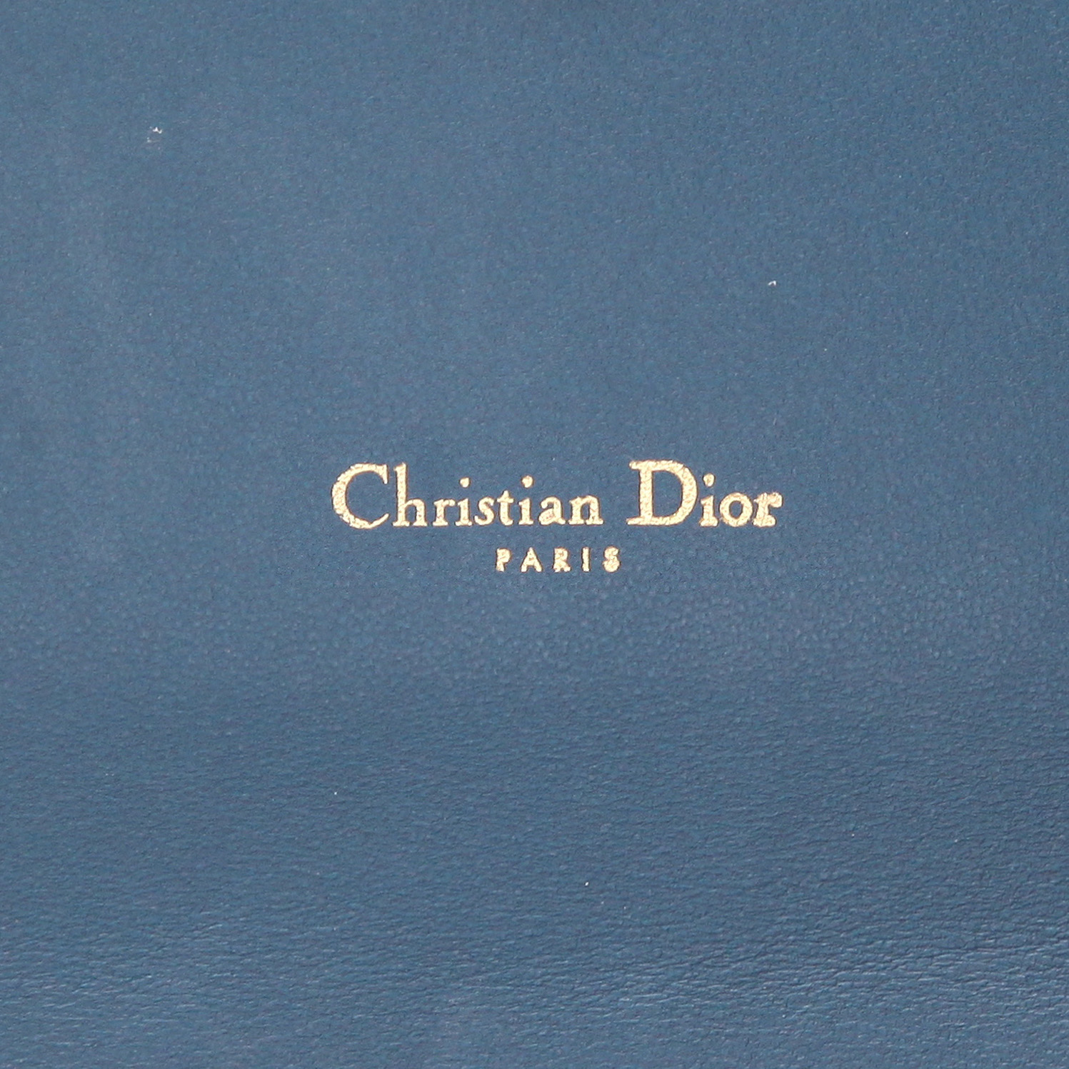 Dior Caro clutch-belt in blue grained leather1:1High-quality replica