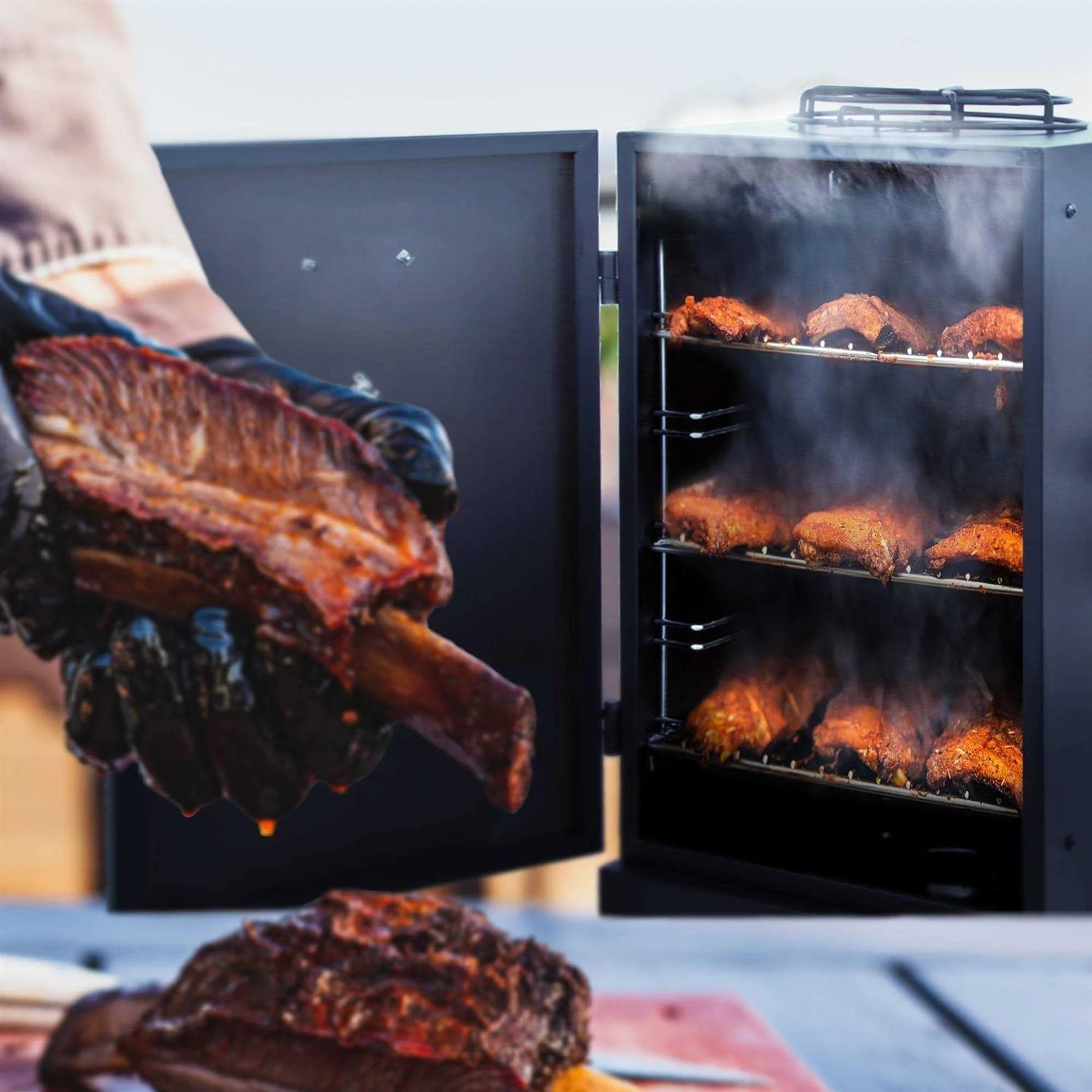 Char-Broil Vertical Liquid Propane Gas Smoker, 595 Square Inches, 16,500 BTU - Image 3 Char-Broil Vertical Liquid Propane Gas Smoker, 595 Square Inches, 16,500 BTU - Image 3