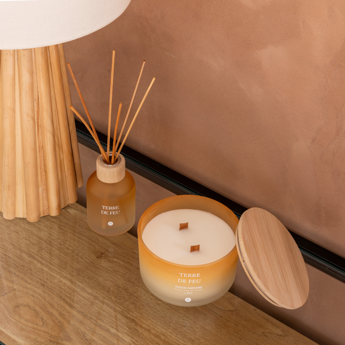 Scented candle "Terre des Merveilles" Lilac bouquet, 420g