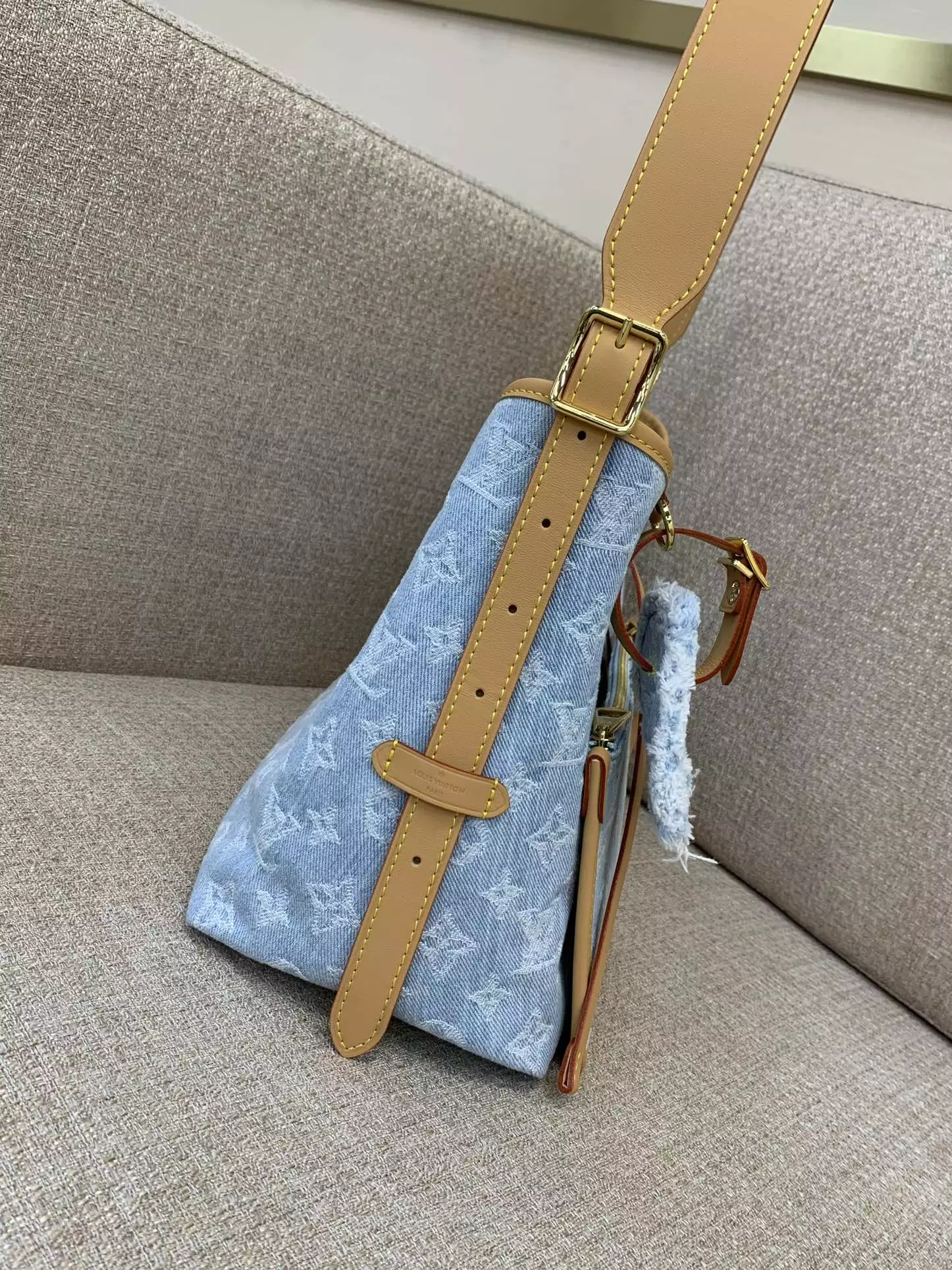 CarryAll PM Bag Blue Monogram Denim Organic Cotton1:1High-quality replica