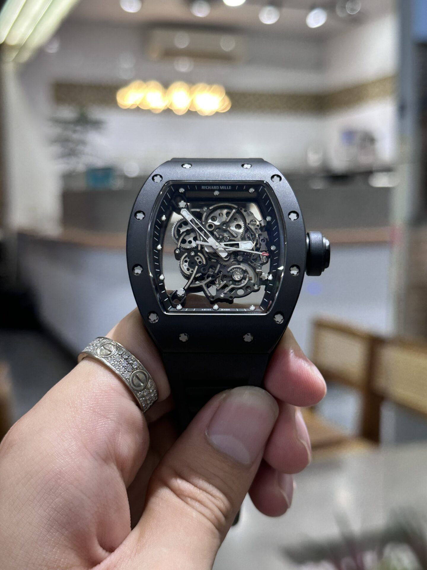 Richard Mille RM055 Black Ceramic Replica 1:1 Watch 45mm - Top club