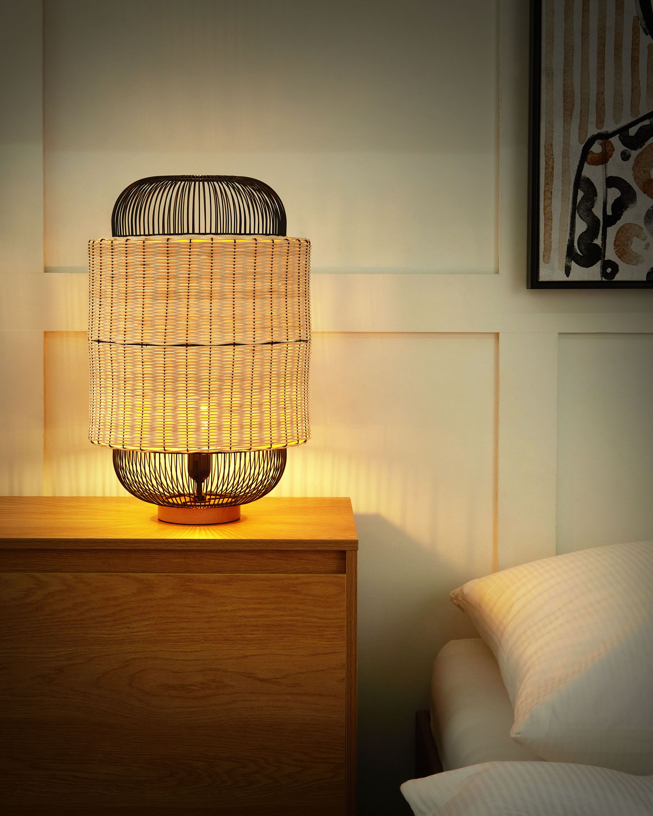 Table Lamp TANGANYIKA Rattan Natural