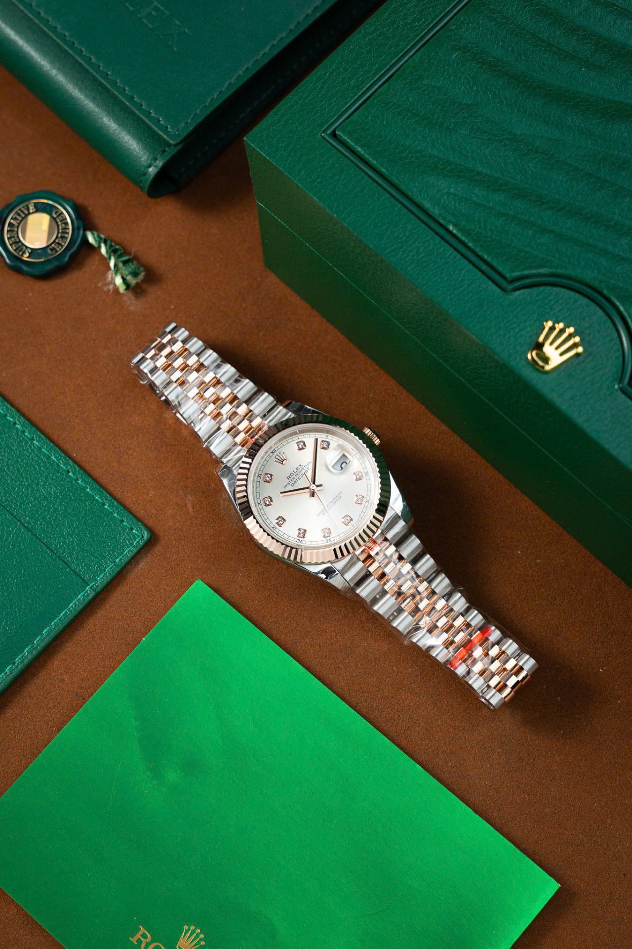 Rolex Copies Watch DateJust 126331 Dial Sundust Custom Gold Wrapped GM Factory 41mm - Top club