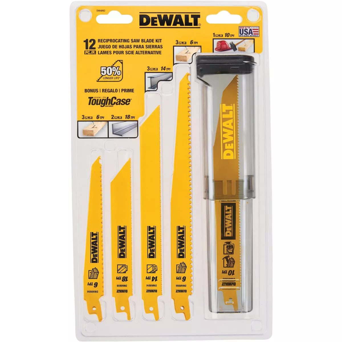 DEWALT 12-Piece Reciprocating Saw Blade Set