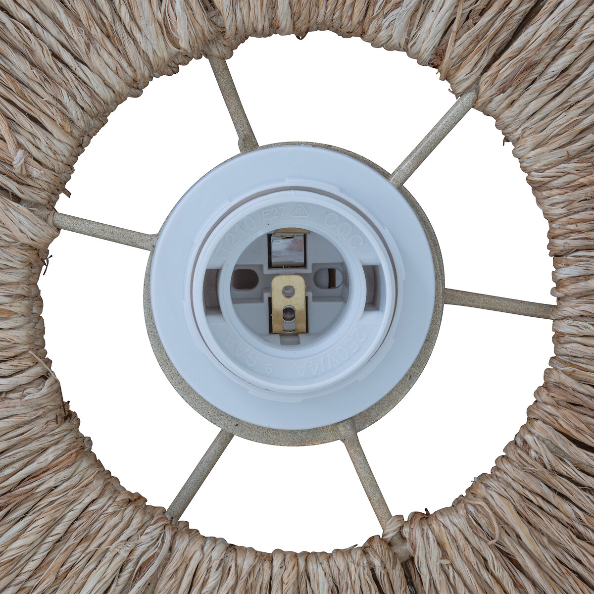 Pendant Light "Alara" Jute, Beige, D. 69.5 cm