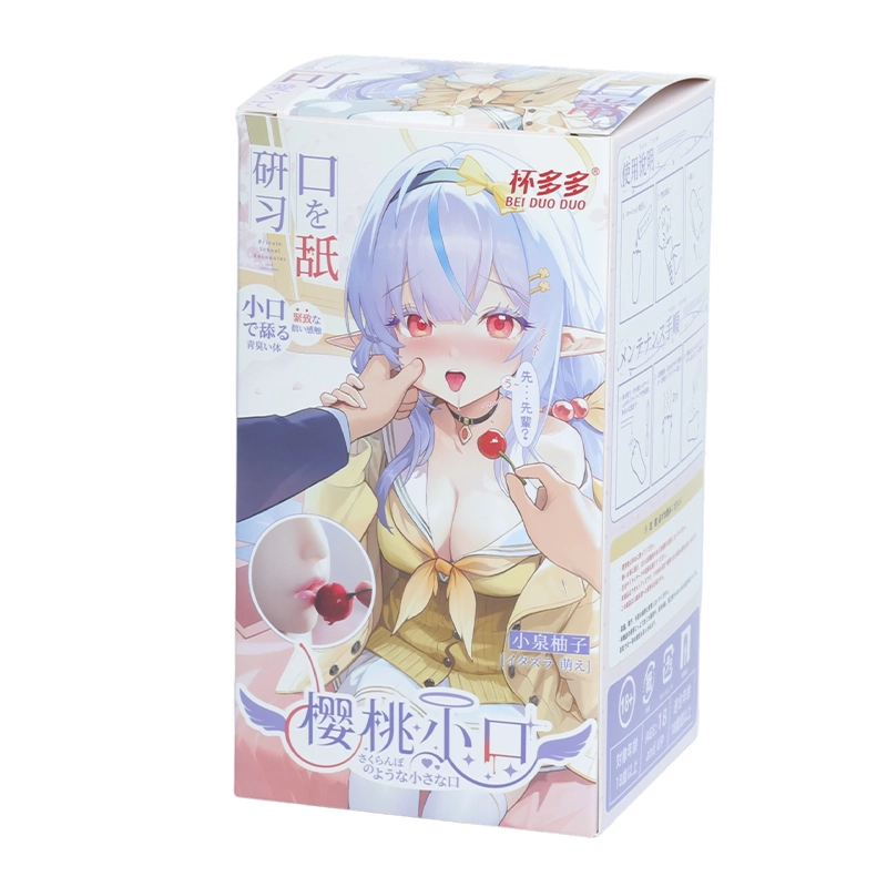 Dr.YUU Cherry-Tight Mouth Stroker pastel anime-style retail packaging