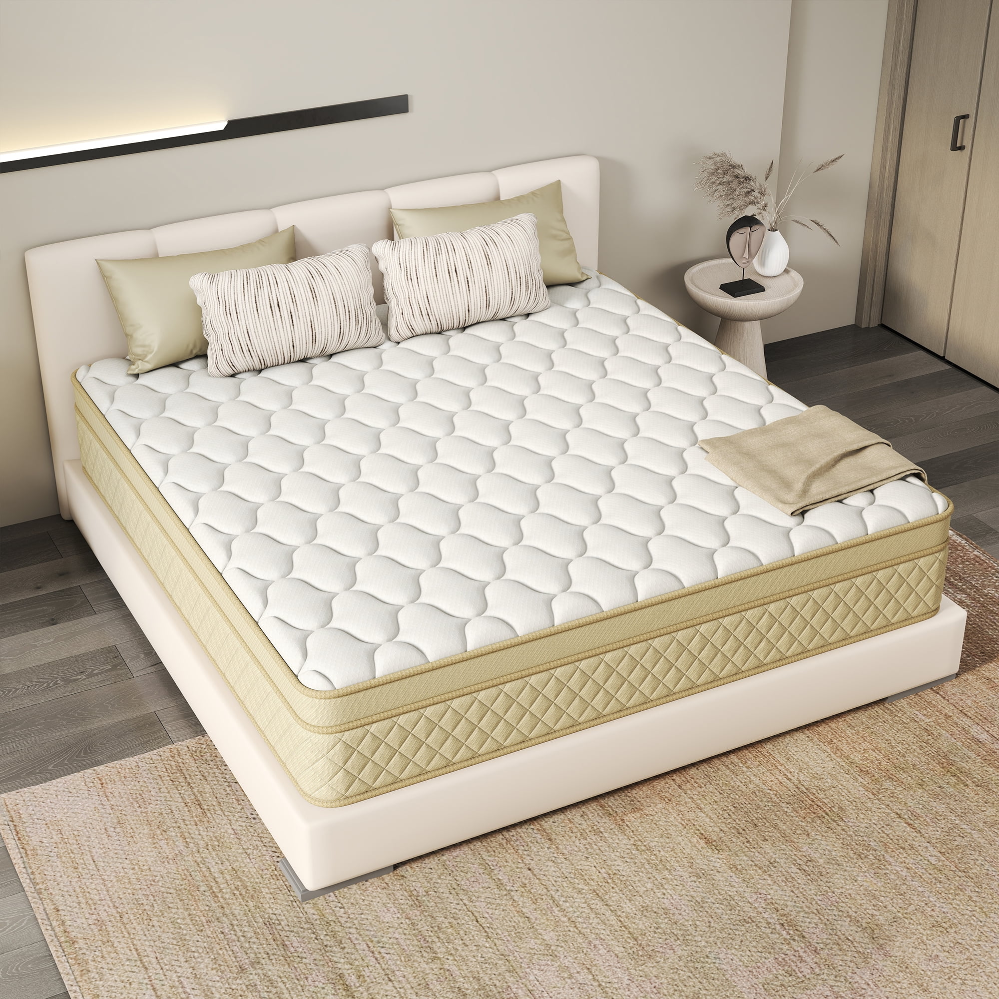 Yilicy 12 inch Queen Mattress,Hybrid Mattresses Medium in a Box - Image 5