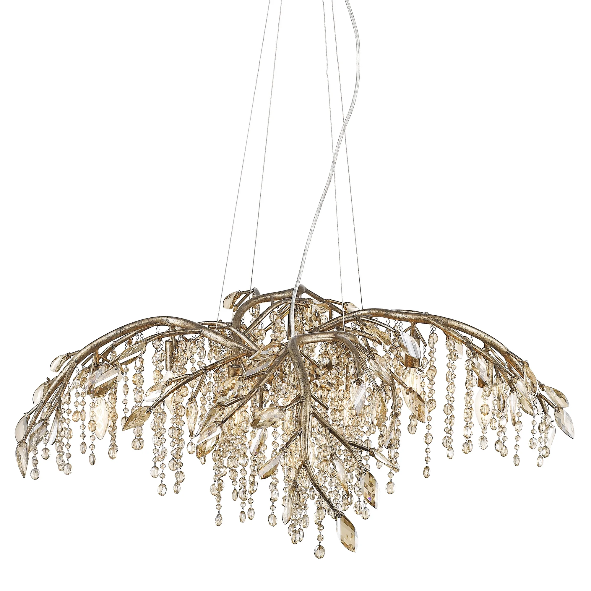 Autumn Twilight 12 Light Chandelier in Mystic Gold