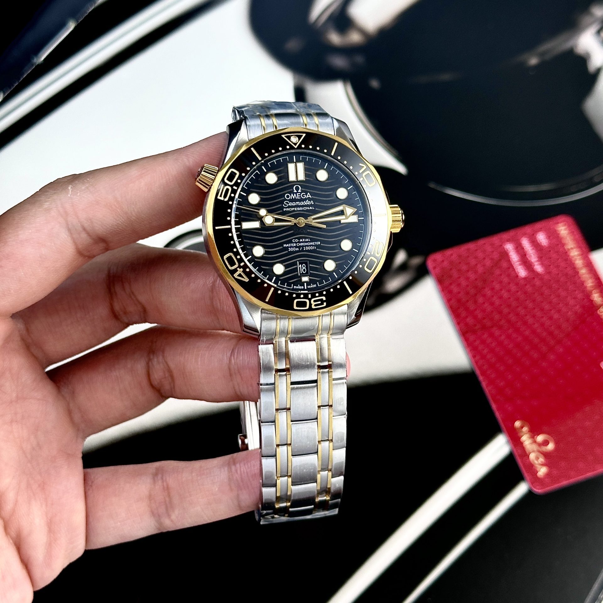 Omega Replica 1:1 Watch Seamaster Diver 300M Demi Gold Factory VS 42mm - Elite Watch Atelier