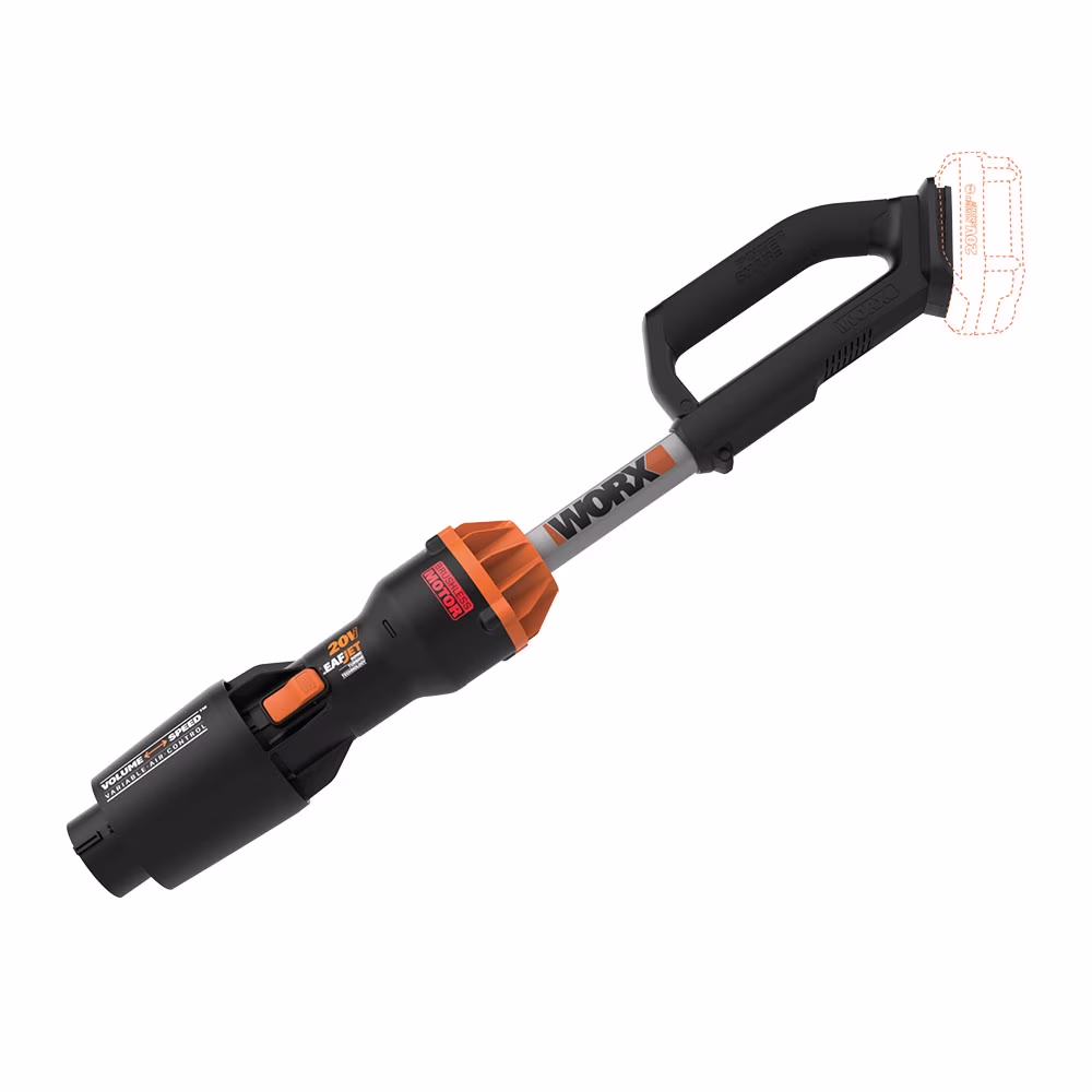Worx WG543.9 20V Power Share LEAFJET Cordless Leaf Blower with Brushless Motor - TOOL ONLY