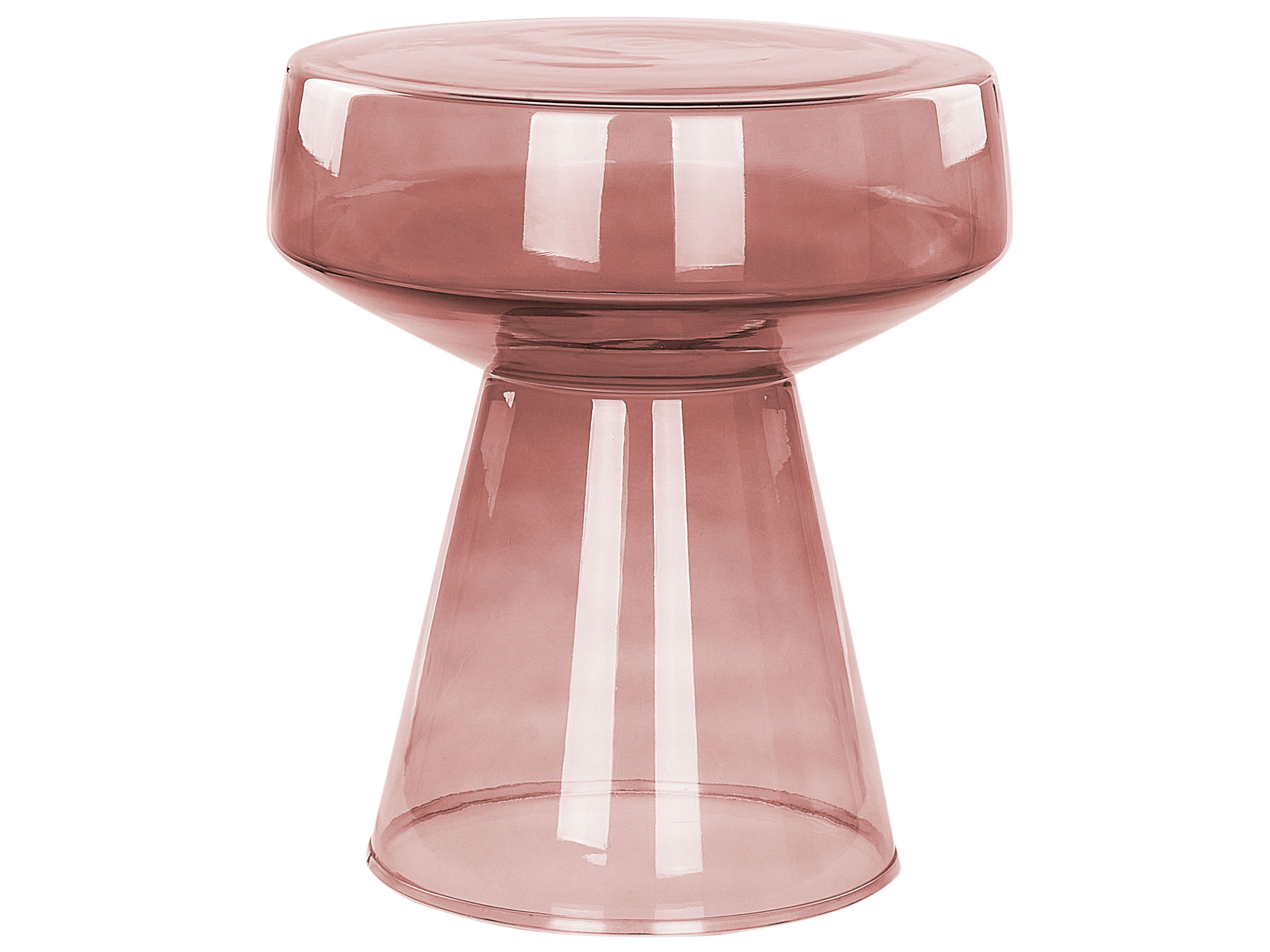 Side Table LAGUNA Glass Red