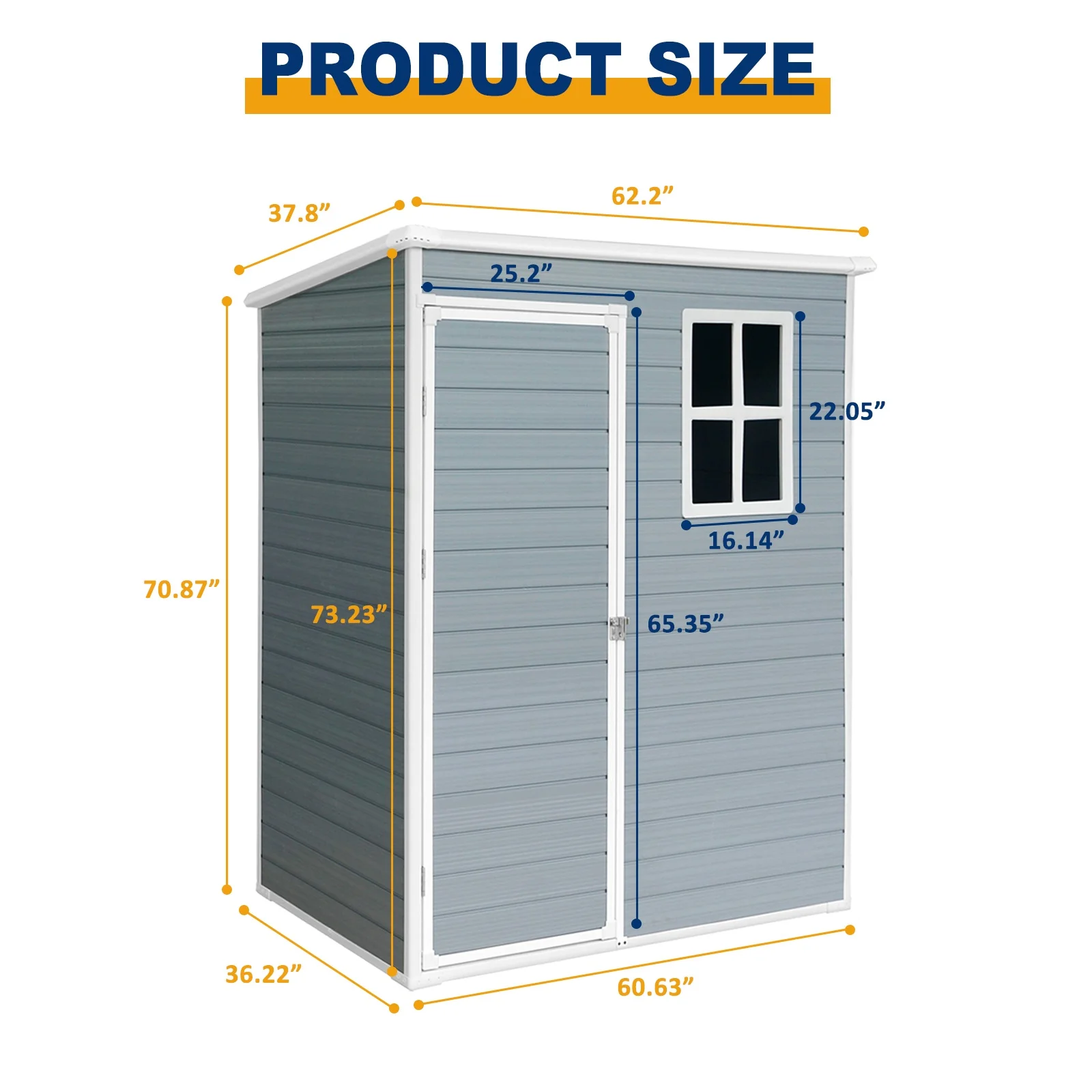 Seizeen Shed and Outdoor Storage, 41 Cu.Ft Small Outdoor Resin Shed with 3 Doors & Floor, 306GAL Deck Box Waterproof Plastic Tool Storage Shed for Cushion Lawn Mower Garbage Cans - Image 24