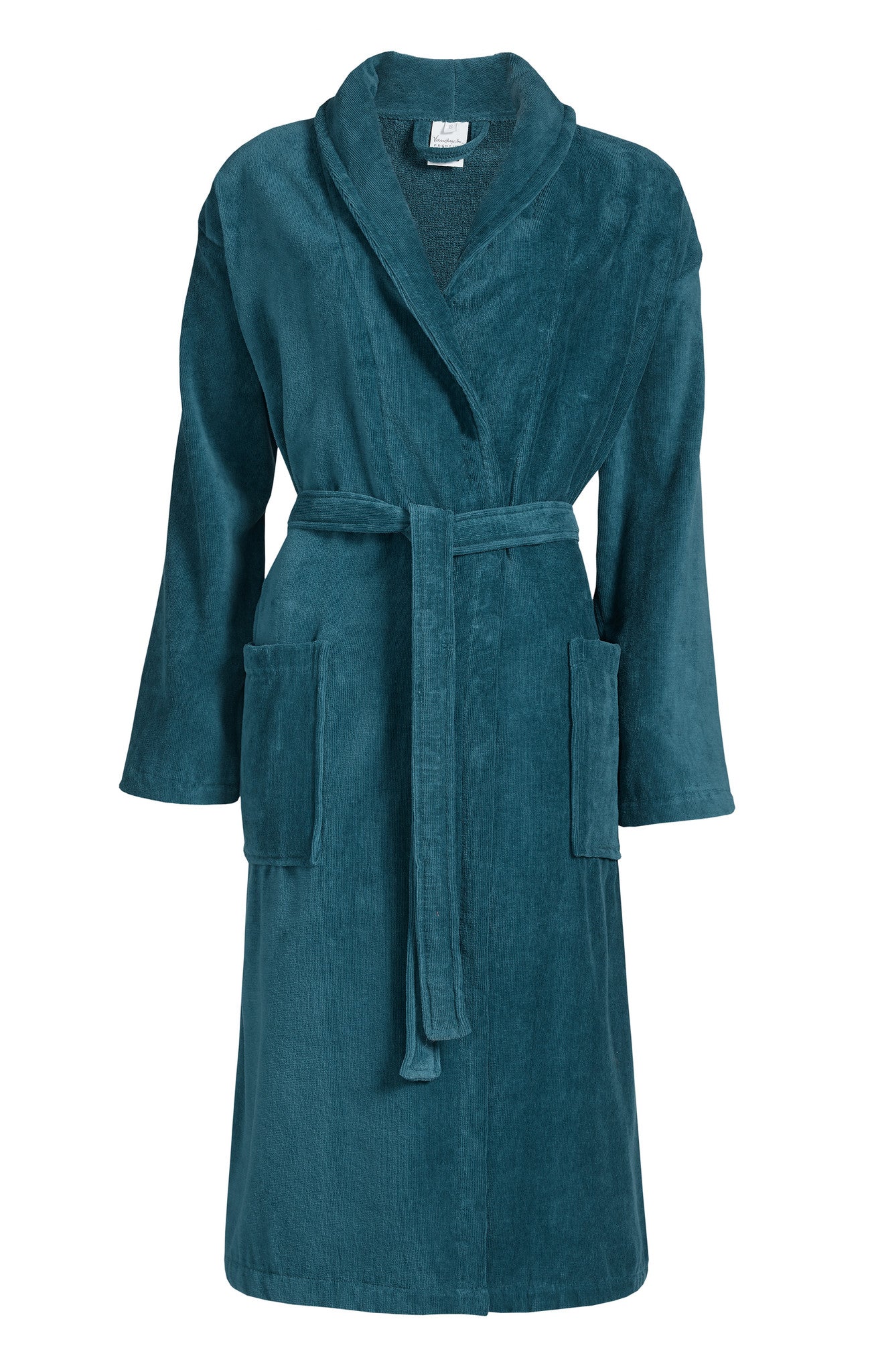 Prestige Badjas Faded Denim   M   Blauw   Katoen