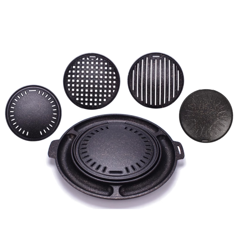 Hot Sale Aluminum Roasting Egg Cake Cheese Grill Pan for BBQ Restaurant