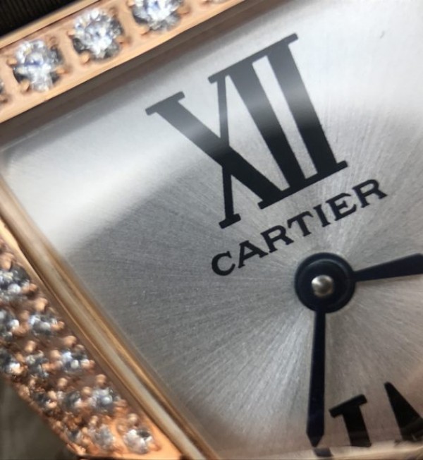 Replica Cartier High Jewelry Watches RG WJ306014 White Dial Brown Fabric Strap - Top club